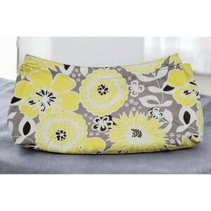 Thirty One Floral Purse Skirt Cover Awesome Blossom Yellow Gray Boho Flowers